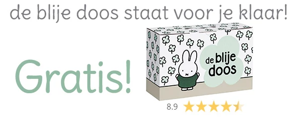 Klik HIER en Bestel HIER het Wij babydoos met babycadeaus Gratis blije doos
