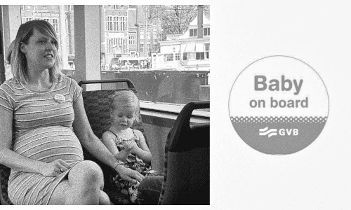 Gratis Babybutton van GVB