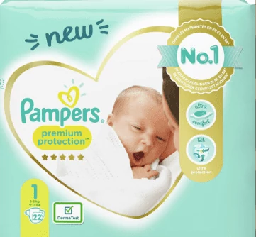 Gratis Pampers maat 1