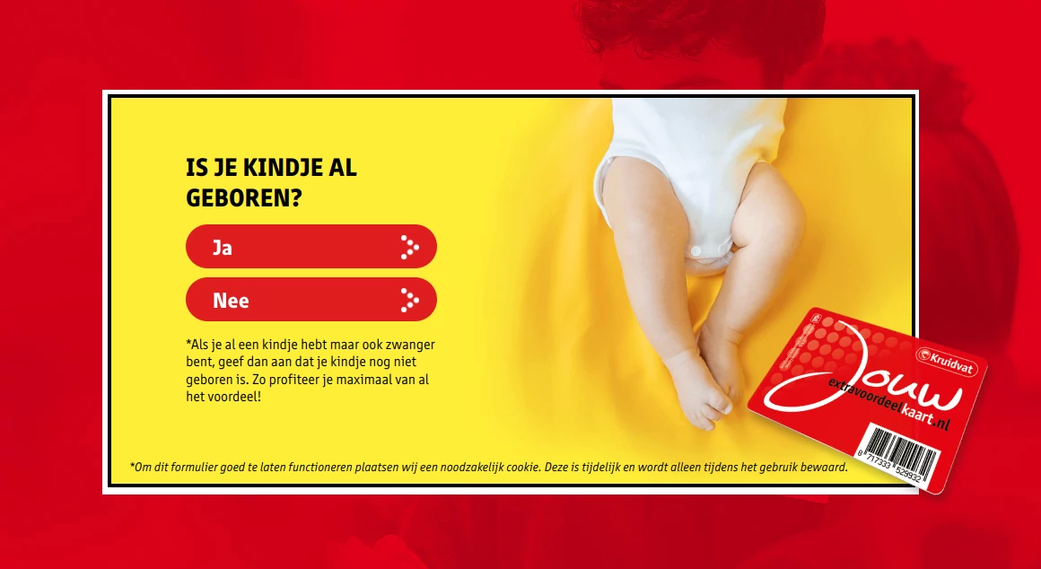 Kruidvat babypakket Aanvragen hoe doe je dat?