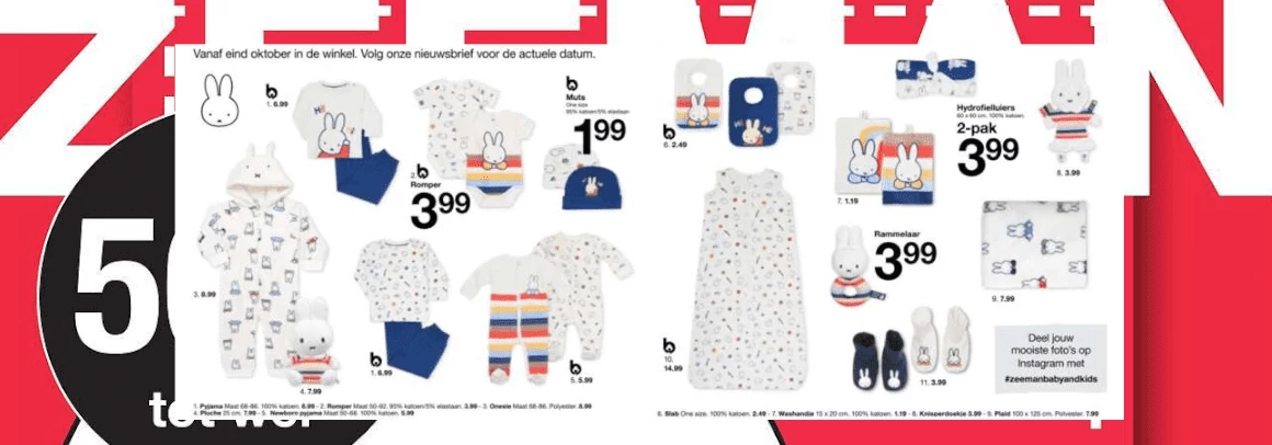 Nijntje babykleding Zeeman